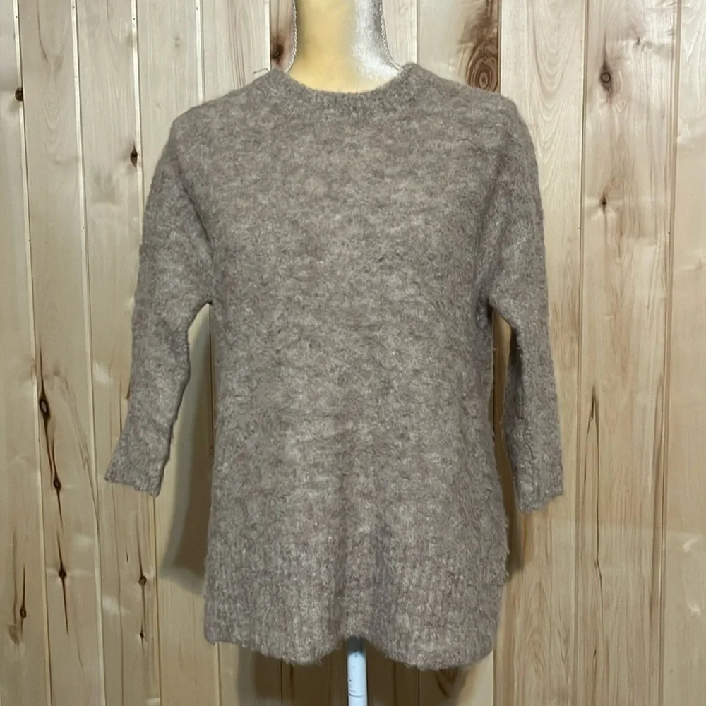 J. Crew Tan Oversized Alpaca Blend Sweater Size‎ XS